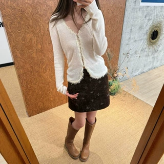 复古洋气美拉德A字包臀半身裙秋冬新款女装烫钻时尚高腰短款半裙