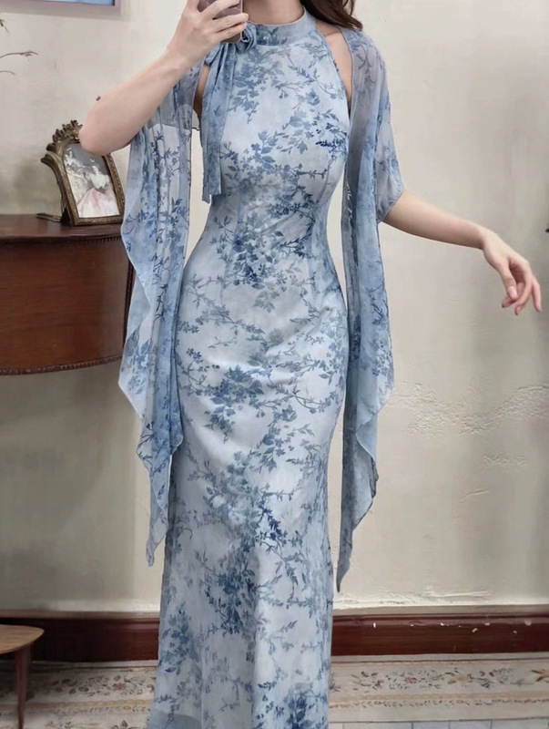 8992 # 夏の優しさ # 純欲ハンドメイドのお花 # 肩掘りフィッシュテール # ワンピース|undefined