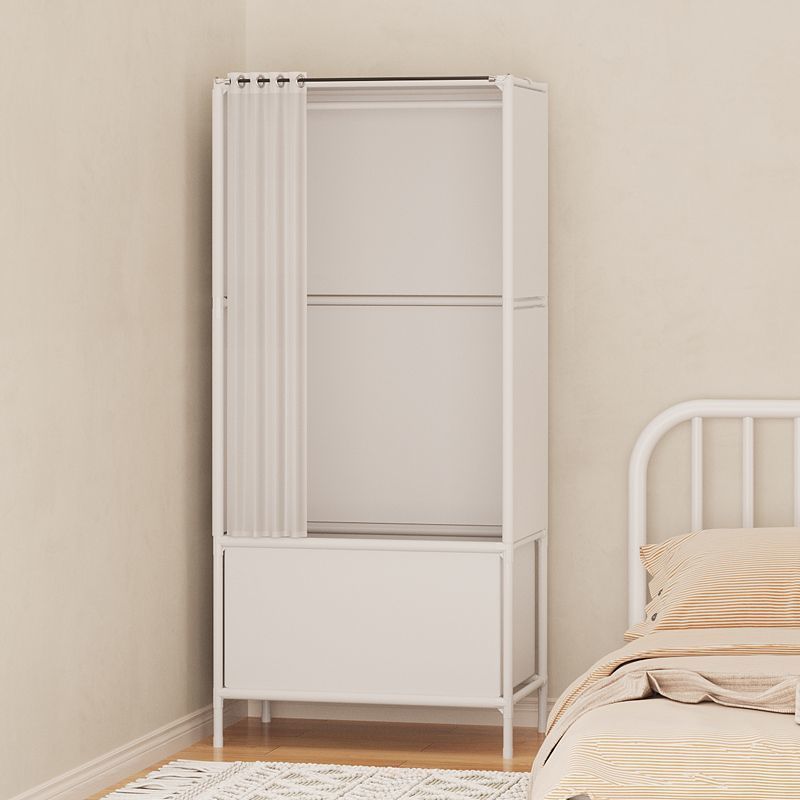 Simple Cloth Wardrobe Rental Bedroom Clothes Rack Floor-Standing Dust-Proof Coat Rack Dormitory Wardrobe Clothes Storage Rack