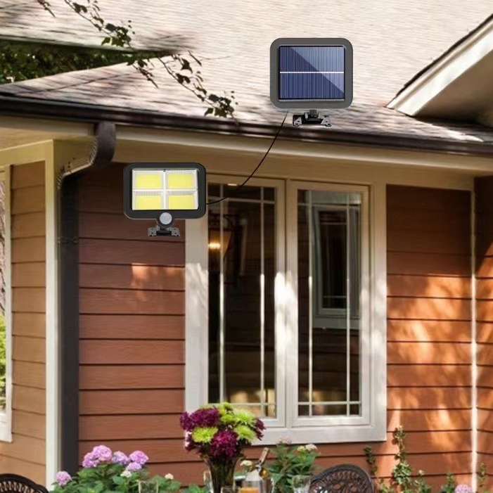 Lámpara de pared dividida solar transfronteriza al aire libre impermeable Cuerpo Humano inducción lámpara solar luz DE EMERGENCIA múltiple opcional