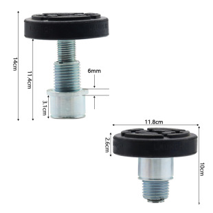 Lift tray car lift rubber pad leg auto repair Yuanzheng lift accessories spiral heightening round tray