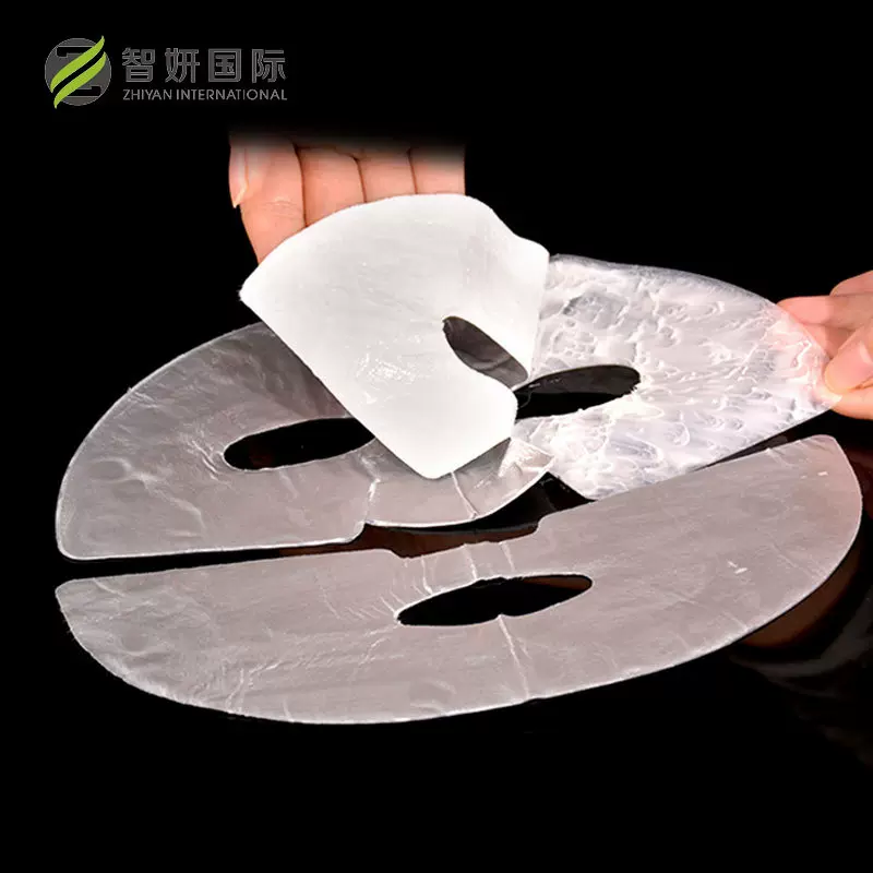 跨境银箔银绷带乳霜面膜抗皱紧致保湿提拉上下分区护理面膜OEM