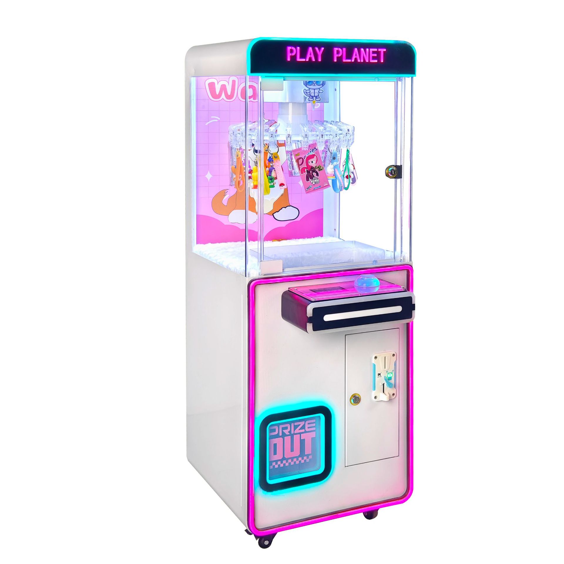 Mini máquina de clip para niños, clip para una sola persona, clip para máquina, llavero, clip para máquina de regalo, máquina de muñecas, fabricante de máquinas de juego que Funda con monedas