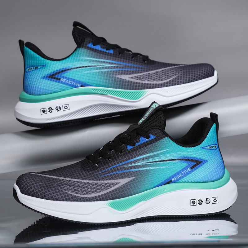 New men's shoes comfortable all-match light sneaker fly woven mesh breathable casual shoes fashion running shoes cross-border New men's shoes comfortable all-match light sneaker fly woven mesh breathable casual shoes fashion running shoes cross-border