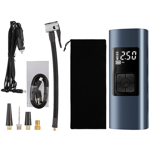 Cross-border hot selling portable mini car air pump tire electric handheld car smart wireless air pump