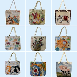 帆布女包;女士斜挎包;饭盒袋