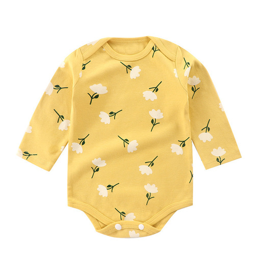 Bag fart clothes ins style baby jumpsuit newborn baby clothes spring and autumn long-sleeved pure cotton crawling clothes baby clothes