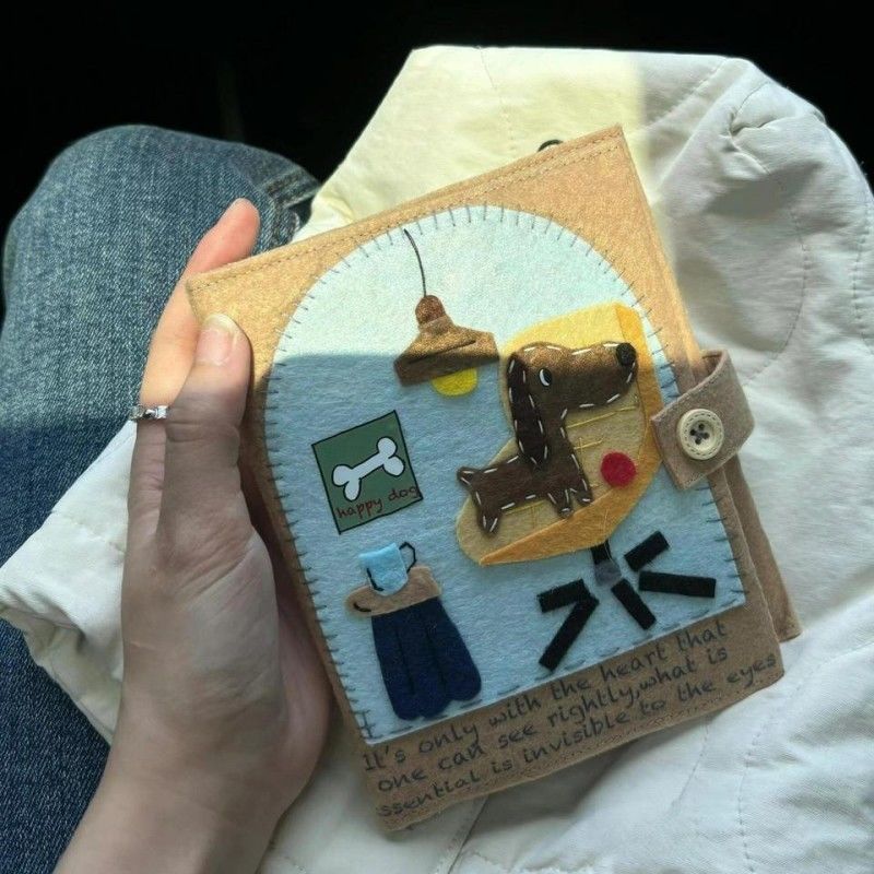 腊肠狗不织布卡册高颜值3寸小卡拍立得收纳相册创意手工diy纪念册|undefined