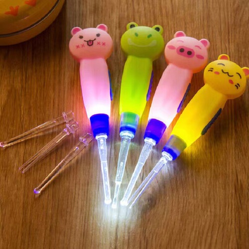 Children's ear scoop, luminous ear scoop, ear wax removal, ear cleaning ear scoop, ear picking tool with light, children's ear scoop