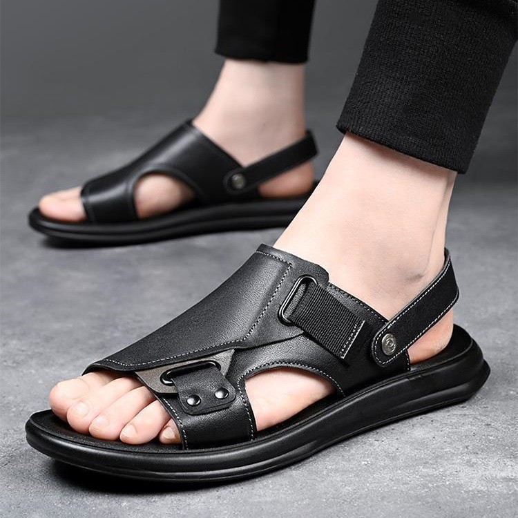 Verano nuevo hombre conducir con suela suave impermeable zapatos de playa cómodos con suela suave sandalias casuales