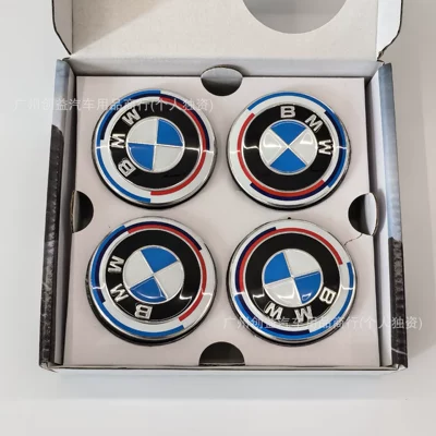 Car logo: Series, 4 Series, 5 Series, 7 Series - bm68-anniversary-edition-pack-of-4