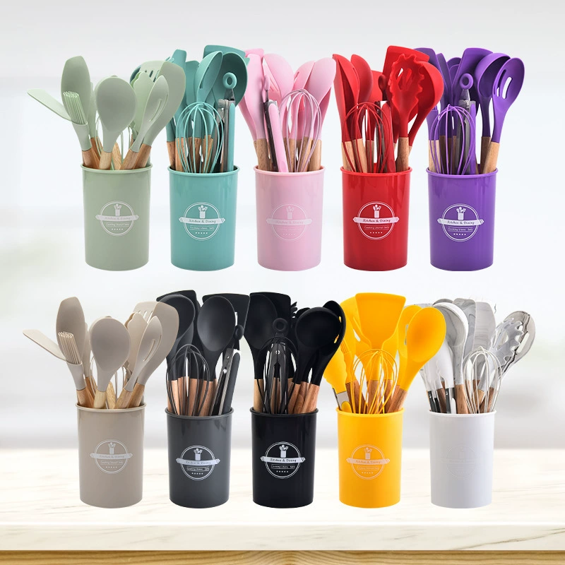 (Cross-border trading), silicone kitchenware, set, storage system, 12 pieces