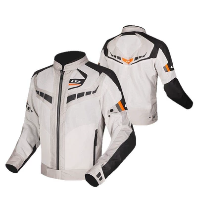 Motorcycle Safety Supplies: Suit Cycling Pants Men's - blacklight-grayhighlight-orange-m