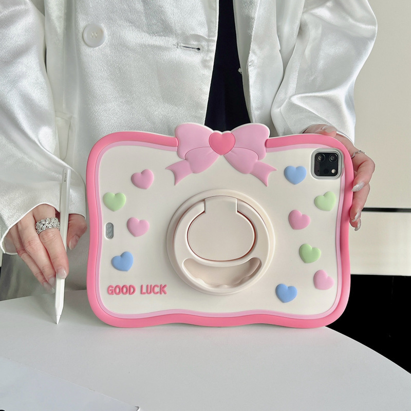 2018 new cartoon silicone case ipad protective case 10.2 inch mini45 flat anti-fall 2019air3 suitable