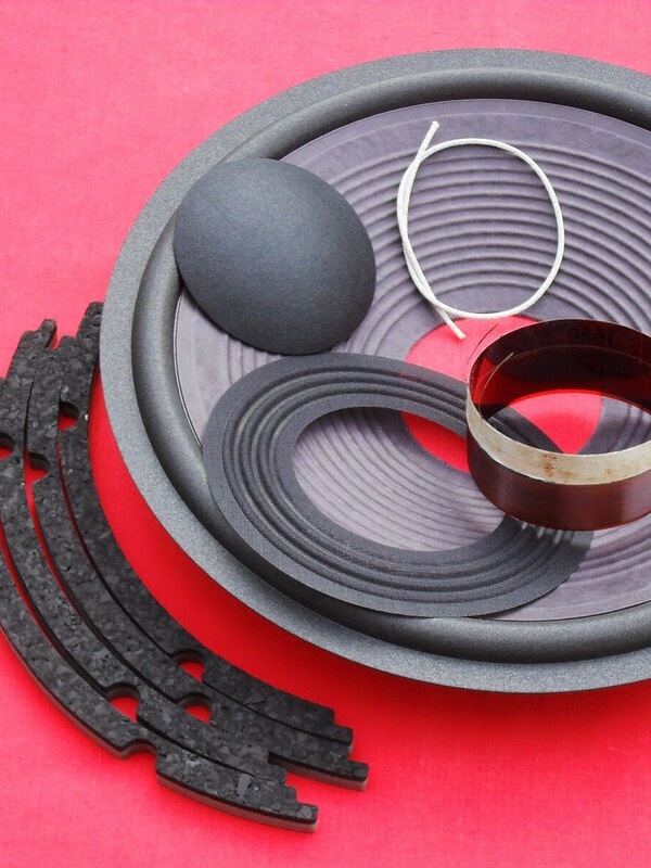 Speaker Tweeter and Woofer Spare Parts, Diaphragm Dust Cap, Drum Paper Edge, Voice Coil, Sound Gauge, Black, Yellow, White Glue