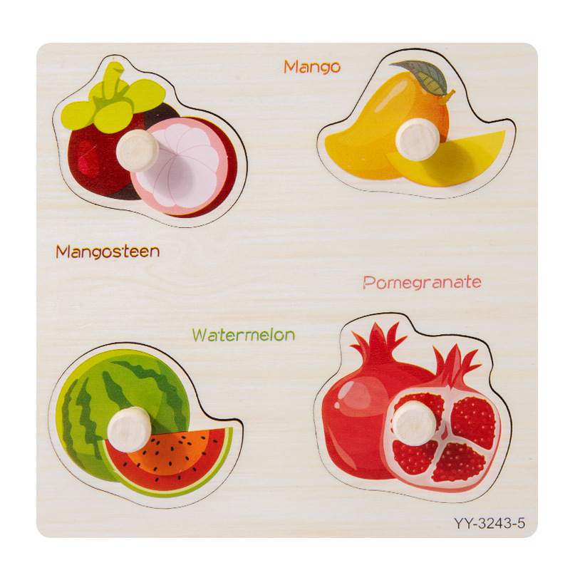 Bebé rompecabezas juego panel Montessori educación temprana mano tablero rompecabezas animal tráfico construcción bloques Niño 1-2 años viejo juguete