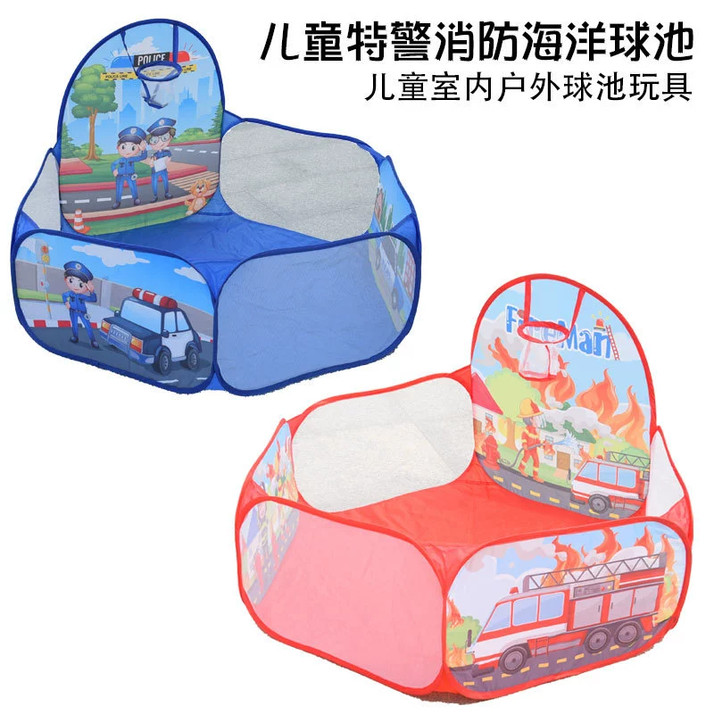 Детский специальный полицейский пожарный бассейн с мячом Бобо шарик бассейн со складным рамой для стрельбы портативный крытый открытый бассейн с мячом