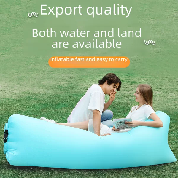 Factory Pillow Inflatable Sofa in stock Outdoor Portable Lazy Air Sofa Foldable Inflatable Bed Sleeping Bag