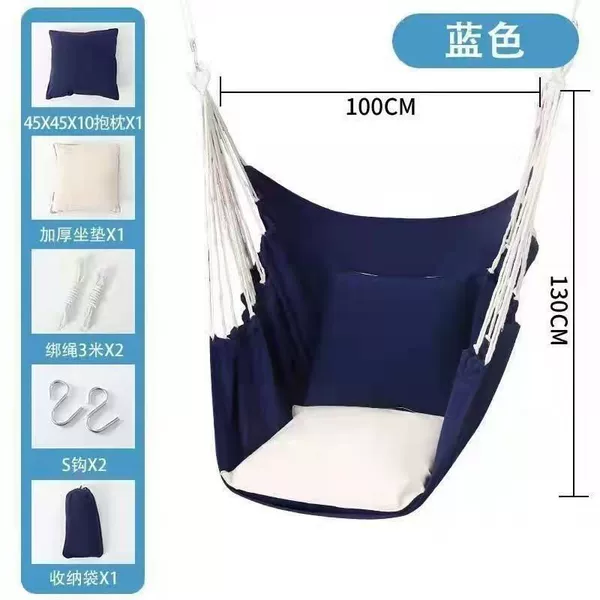 Deluxe pure blue+tie rope storage bag +1 blue 1 white pillow s hook