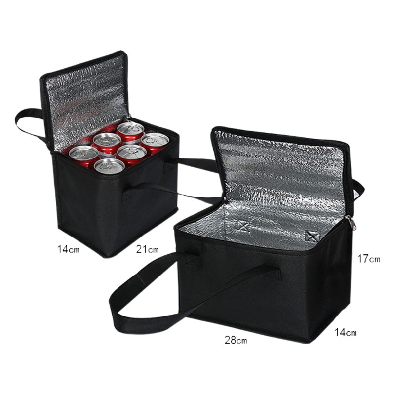 En stock bolsa de aislamiento térmico de suministro transfronterizo bolsa de aislamiento térmico Portátil Bolsa de almuerzo para llevar picnic al aire libre pequeña bolsa de papel de aluminio portátil