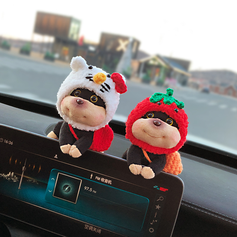 2025 nuevo estilo abeja perro decoración de coche consola central de coche pantalla muñeca de coche muñeca de coche muñeca