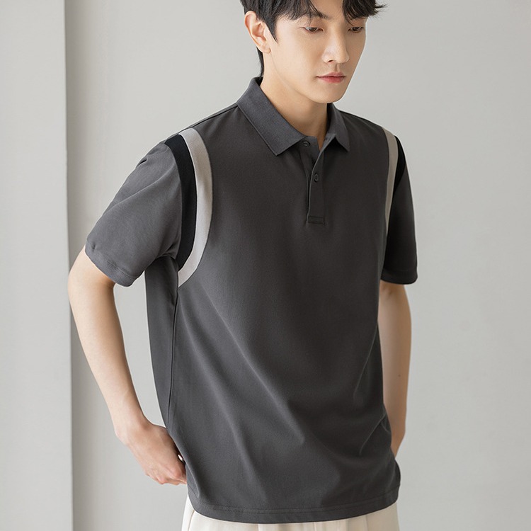Lapel T-shirt Polo Shirt Men's Short-sleeved Summer Thin Korean Style Loose Men's 2022 New Business Casual T-shirt