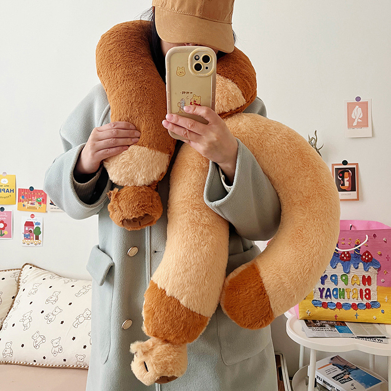 Gối ôm dấu chấm hỏi lông nâu mịn 55cm 0,32kg 111,1k/c (lố 3)