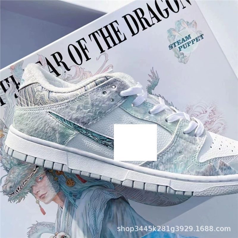 Putian Pure Original Dunk Series Black Raw Rubber Sb Air Cushion Thick Tongue Retro Low-Top Casual Sports Sneakers Putian Pure Original Dunk Series Black Raw Rubber Sb Air Cushion Thick Tongue Retro Low-Top Casual Sports Sneakers