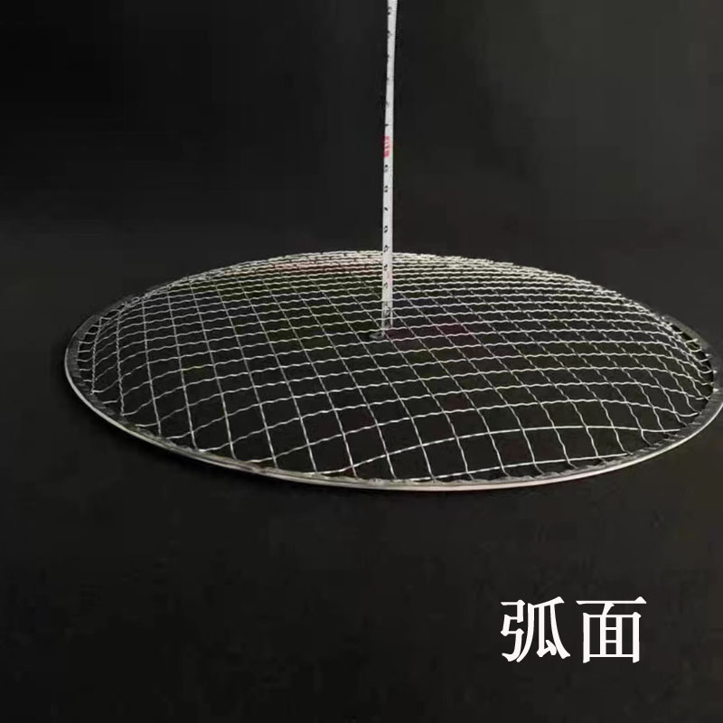 跨境一次性烧烤网圆形方形免洗包边烧烤架铁丝网烧烤篦子炭火烤肉|undefined