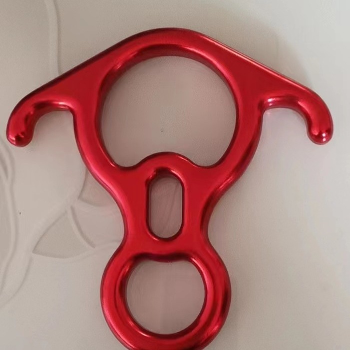 Cuerno de buey 8 anillos dispositivo de descenso a gran altitud Dispositivo de descenso de ocho anillos equipo de escalada en roca de Montañismo