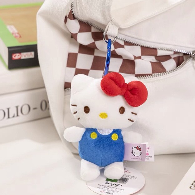 Shangrongfang Genuine Sanrio Kt Plush Toy Hello Kitty Small Pendant Hellokitty Doll Doll