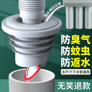 Kitchen Sewer Check Valve to Prevent Backflow, One-Way Check Valve for Bathroom Sink Drain Pipe, Toilet Odor Prevention