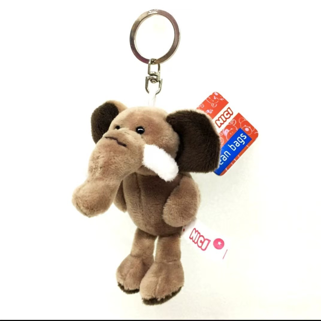 软萌毛绒公仔挂件 可爱卡通包包配饰 情侣小挂件