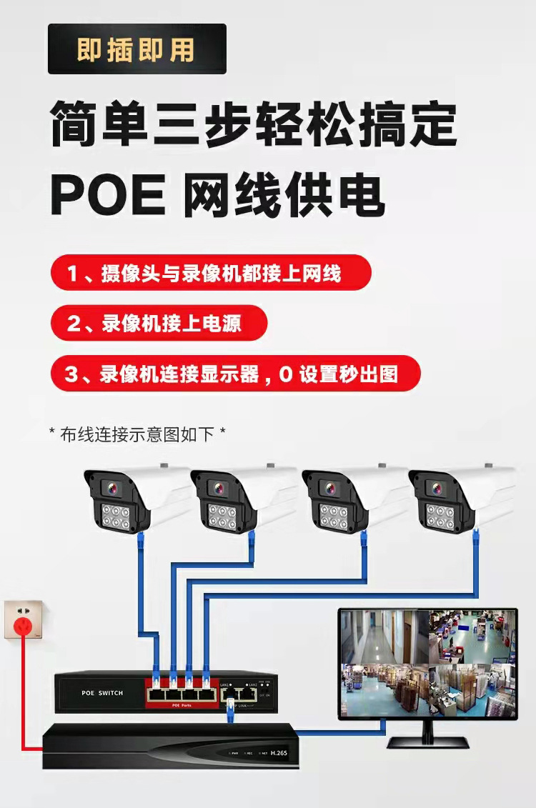 Seetong 4MP/5MP Wired Security Camera and Recorder Infrared