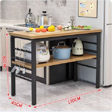 Two layers length 130*width 40*height 80 [light walnut color]