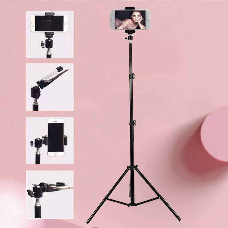 厂家批发支架稳固三角架主播支架拍摄自拍支架三脚架手机直播支架