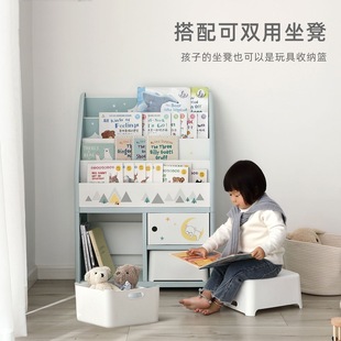Children's Bookshelf Toy Storage Rack Baby Picture Book Rack Locker Storage Rack Multi-Layer Organizing Shelf P^
