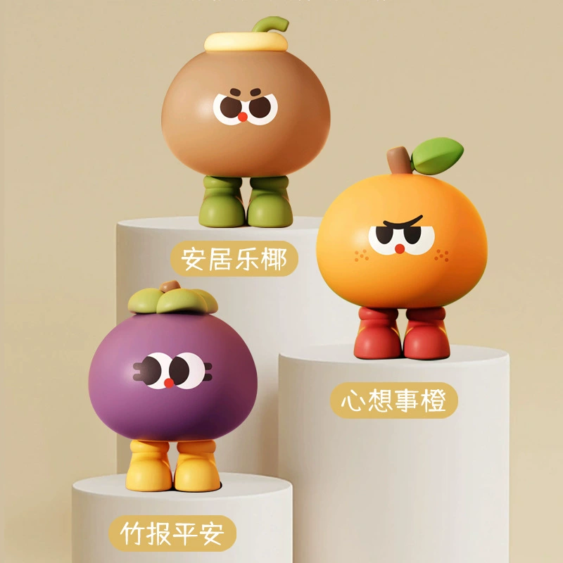 Fruit butt light bedside desktop cute ornaments children's gift USB charging silicone pat light night light