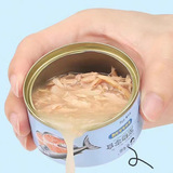 卷尾巴 Консервы из белого мяса для кошек, смешанный вкус, влажный корм для котят, смешанный с рисовыми закусками, консервы для кошек оптом