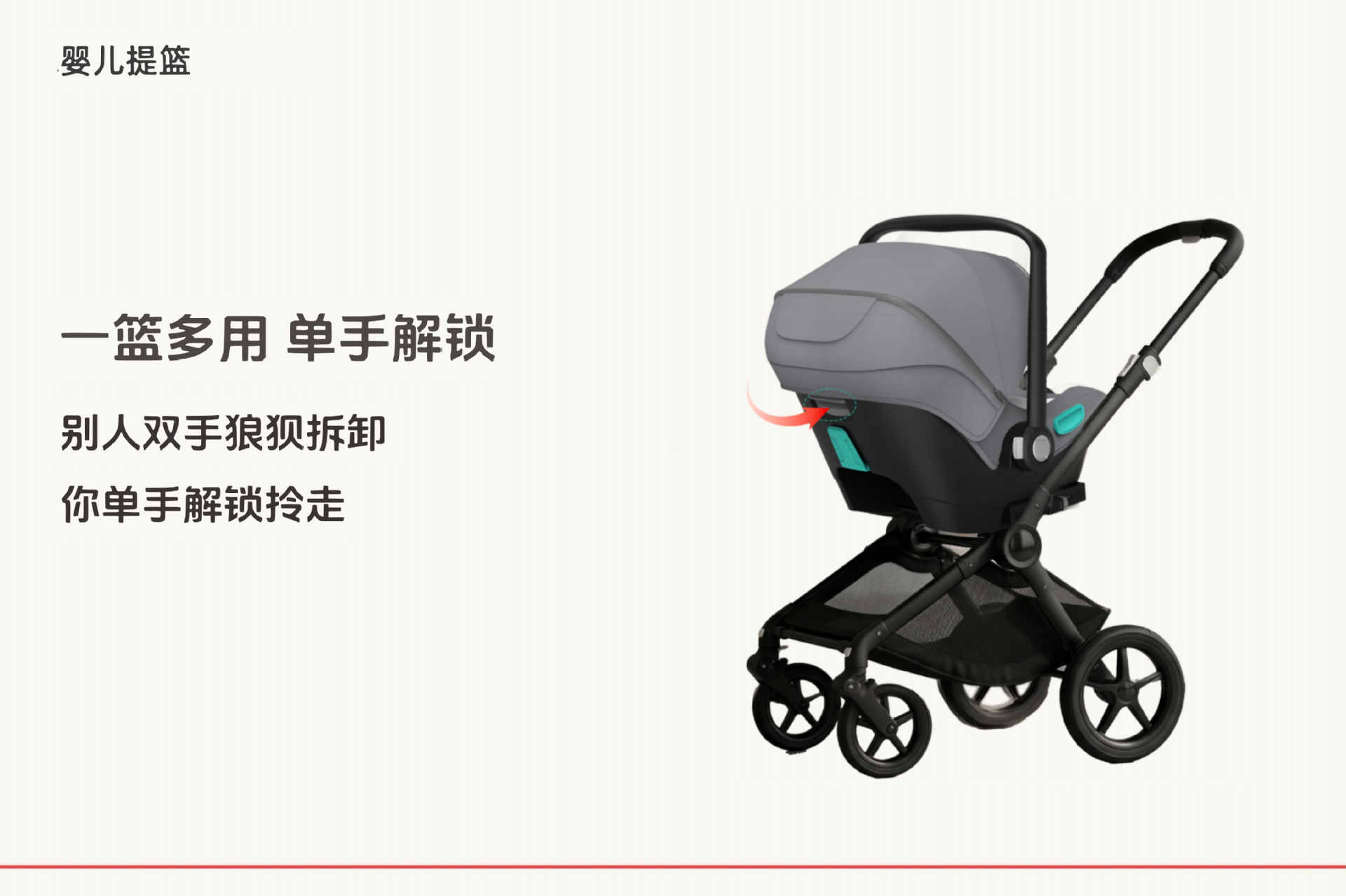 Cross-Border Child Car Safety Seat, Basket-Style Portable One-Touch Installation Baby Seat with Isofix Interface