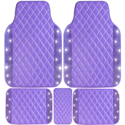 Floor Mats, Easy to Clean, Universal Foot Pad - floor-mat-purple