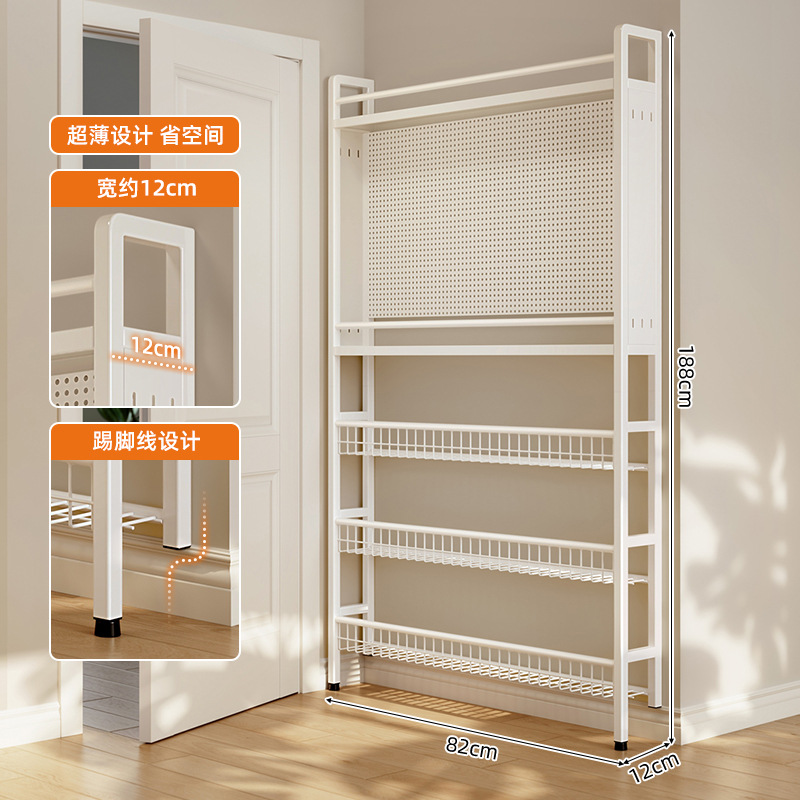 puerta de cocina agujero detrás de la placa agujero estante ultra delgado condimento estante de cocina estante contra la pared piso de hendidura integral marco estrecho