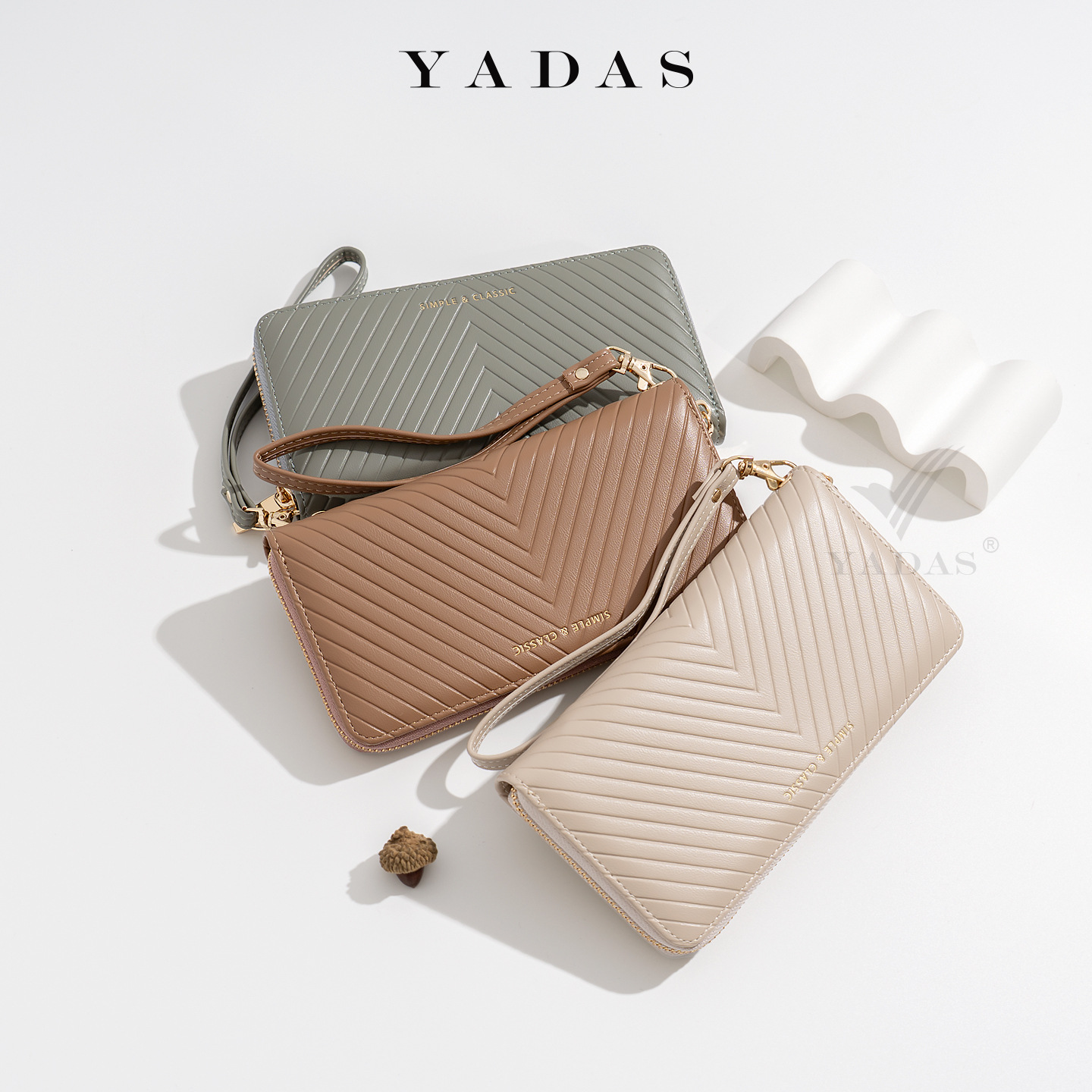 Monedero simple de mujer larga delgada y plegable billetera de estudiantes nueva billetera de mujer