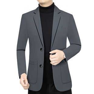 Business Casual Middle-aged Men's Suit Jacket 2025 Spring New Fashion Young and Middle-aged Dad Suit Jacket