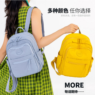 Nylon Backpack Women's 2025 New Large-Capacity Backpack Fashionable Cute Lightweight Travel School Bag Work Commuter Bag