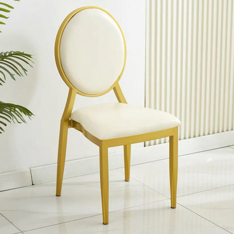 Fabricante de suministro de salón de bodas salón de banquetes oro plata Napoleón silla de hotel silla de bambú silla de cristal salón silla de respaldo redonda