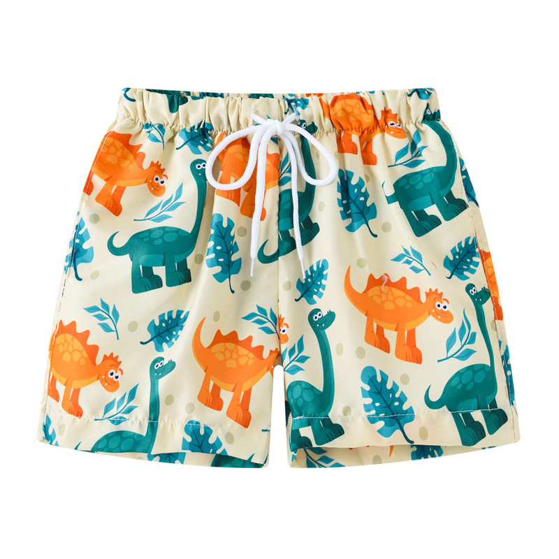 Parent-Child Children's Shorts, Comfortable and Breathable Hawaiian Hainan Beach Shorts, Casual Sports Swimming Printed Children's Shorts