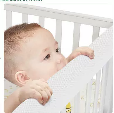 Amazon's Popular Summer 3D Breathable Guardrail Baby Guardrail Soft Bag Kidsren's Anti-Collision Material Split Bed Surround