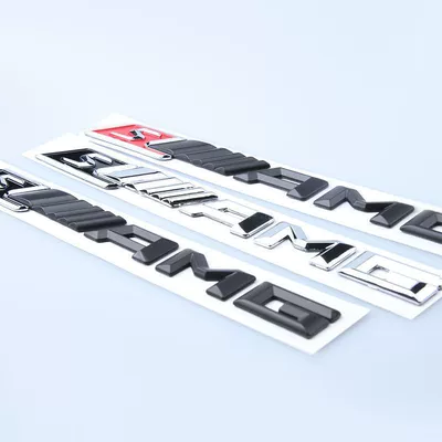 car sticker lettering trunk lid — Car logo
