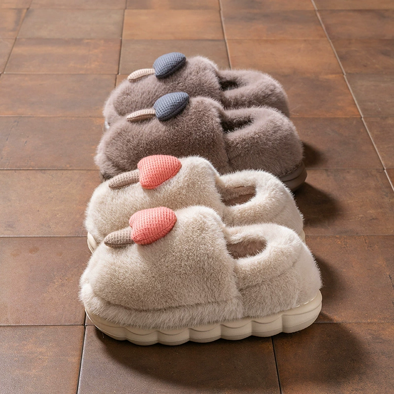 Cixi хлопковые тапочки с толстым дном для дома